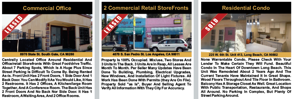 Downey Commercial Real Estate Sell 323-456-6110 Fernando 21